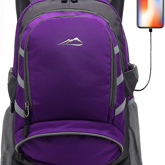 * New UNISEX Backpack for School , fits Large Laptop with USB Port - Picture 4 of 12